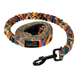 Dolina Noteci Smycz dla psa z amortyzatorem do biegania Tropikalna Przygoda 2,5 cm x 2,8 m