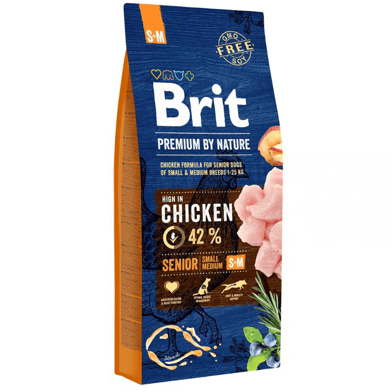 Brit Premium by Nature Senior S + M karma sucha dla psa 1 kg