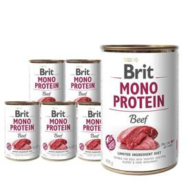 Brit MONOPROTEIN wołowina - karma mokra dla psów 6 x 400 g