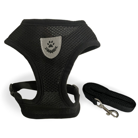 Szelki siatkowe ze smyczą dla psa rozmiar L