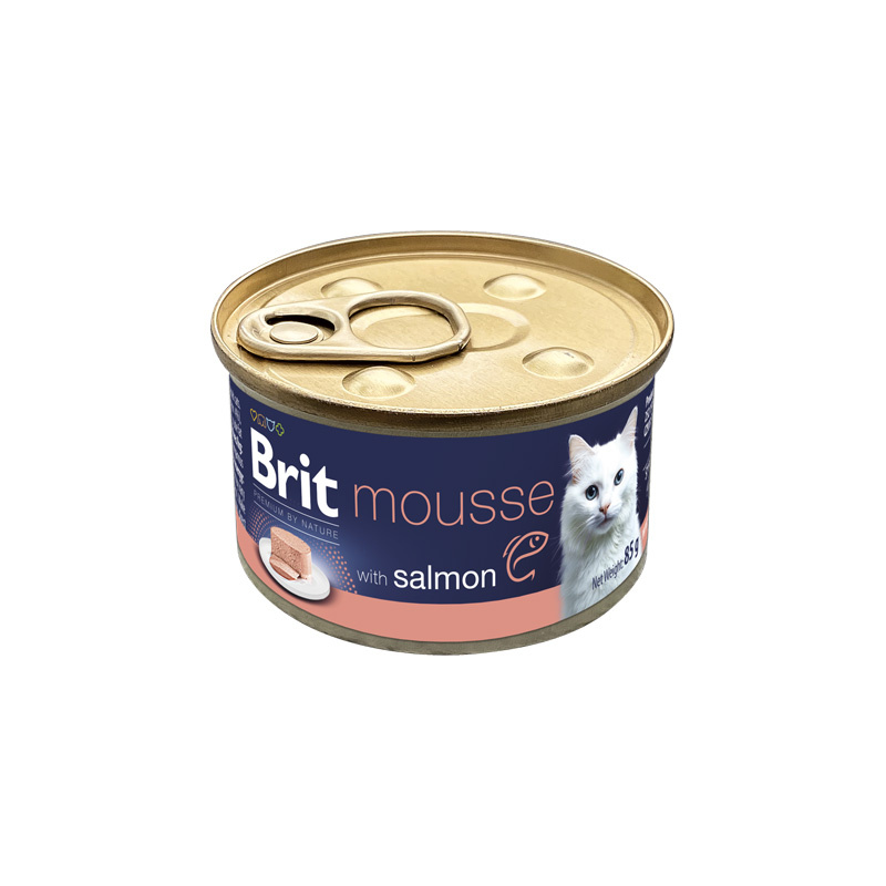 Brit Cat Karma mokra dla kota mus z łososiem 85 g
