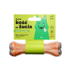 Azanki Kość z insektami i jeżyną dla psa M/L 17 cm