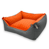 Pupilarni Kanapa legowisko dla psa lub kota rozm. XS pomarańczowo-szara