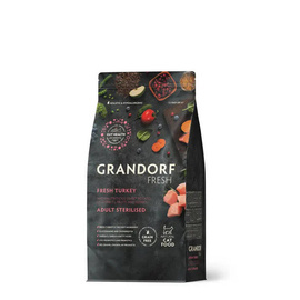 Grandorf Cat Fresh Turkey Adult Sterilized Karma sucha dla kotów sterylizowanych Indyk 2 kg