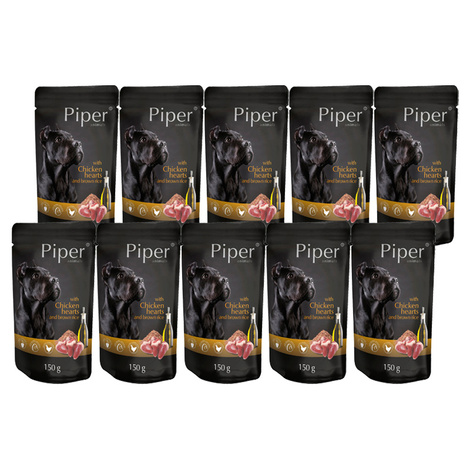 Mokra karma dla psa Piper Animals z sercami kurczaka i ryżem zestaw 10 x 150 g