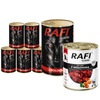 Mokra karma dla psa Rafi Classic z wołowiną zestaw 6 x 1240 g + Rafi Classic 800 g gratis