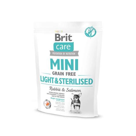 Brit Care MINI Adult Light&Sterilised Sucha karma dla psów małych ras królik i łosoś 400 g
