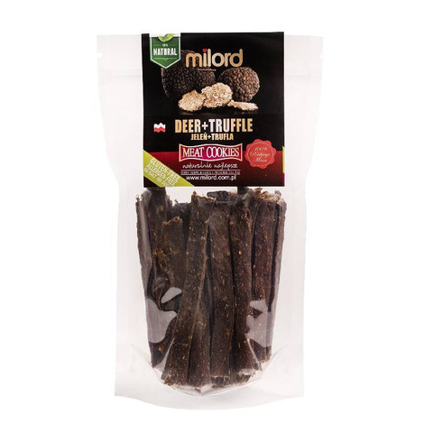 Milord Przysmak dla psa jeleń z truflami paski 70 g