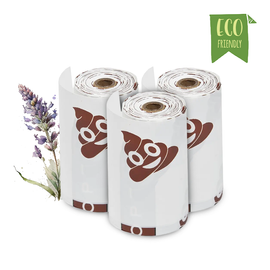 GREENLINE Biodegradowalne worki na psie odchody - zapach lawendowy 23 x 33 cm (3 x 10 szt.)