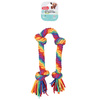 ZOLUX Zabawka dla psa szarpak sznur 4 węzły RAINBOW 78cm