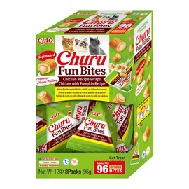Inaba Cat Churu Fun Bites Przysmak dla kota z kurczakiem i dynią 8 x 12 g