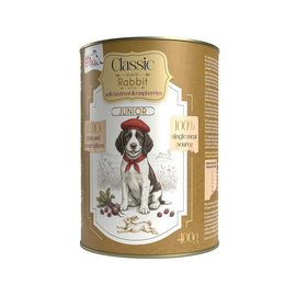 Syta Micha Classic mokra karma dla psa junior królik z burakiem i malinami 400 g