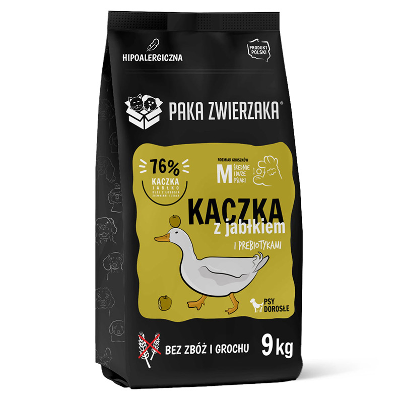 Paka Zwierzaka Karma sucha dla psa Seventh Heaven Kaczka z jabłkiem 9 kg