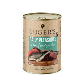 Karma mokra dla kota Luger's Daily Pleasures z pstrągiem i sardynką 400 g
