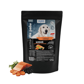 ALKEE - karma dla psa sucha łosoś z marchewką i porzeczką 1,5 kg