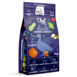 Syta Micha Chef Sucha karma dla psa Kaczka, jagody i szpinak 9 kg