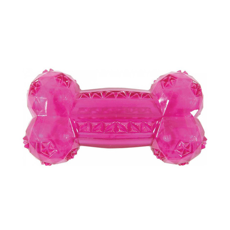 Zolux zabawka gryzak kość dla psa różowa 12 cm