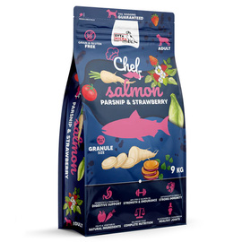 Syta Micha Chef Sucha karma dla psa Łosoś, pasternak i truskawka 9 kg