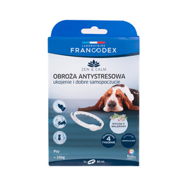 Francodex Obroża antystresowa z walerianą dla psów poniżej 25 kg, 60 cm