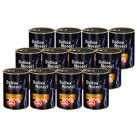 Mokra karma dla kota bogata w kaczkę Dolina Noteci Premium zestaw 12 x 400 g