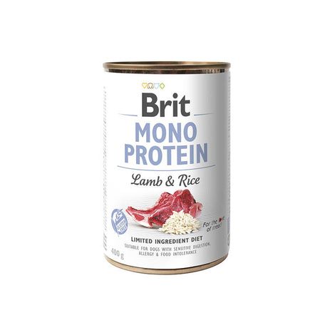 BRIT MONO PROTEIN LAMB&RICE karma mokra dla psów jagnięcina z ryżem 400 g