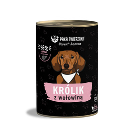 Paka Zwierzaka Seventh Heaven Karma mokra dla psa Rabbit & Beef królik i wołowina 400 g