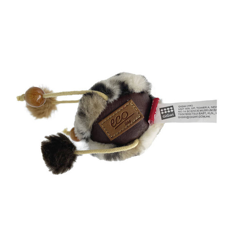 Piłka z ekoskóry i ekofutra - zabawka dla kota 