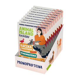Animal Island Everyday Mono Karma mokra saszetki dla psa mix 9 x 300 g (3 x cielęcina,3 x indyk, 3 x kaczka)