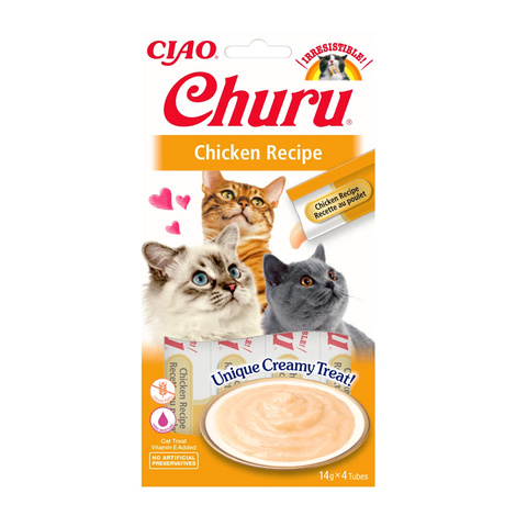 Inaba Cat Churu Przysmak dla kota o smaku kurczaka 4 x 14 g