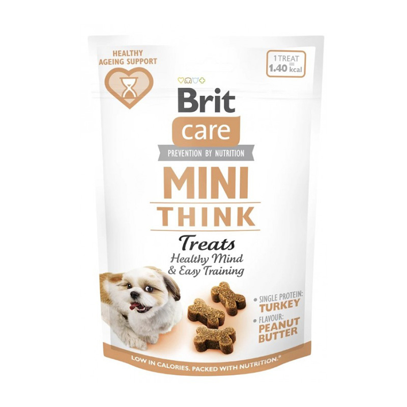 Brit Care mini Treats Think Przysmak treningowy dla psa małej rasy sprawny umysł 50 g