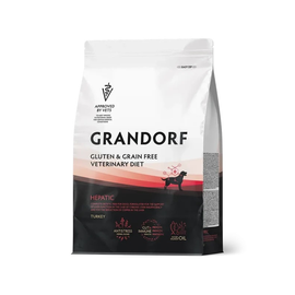 Grandorf Hepatic Sucha karma weterynaryjna dla psów z indykiem 1 kg