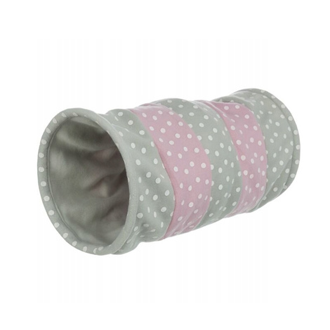 Trixie tunel zabawka dla kota szaro-różowy 25 x 50 cm