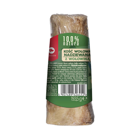 Maced 100% Natura Kość Nadziewana wołowiną przysmak dla psa 1 szt.