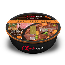 Alpha Spirit Real Food Karma mokra dla psa wołowina w sosie 280 g