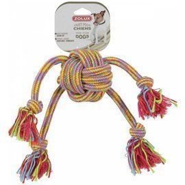 Zolux Zabawka szarpak dla psa sznur ośmiornica kolorowa 43 cm