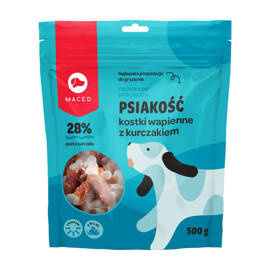 Maced Psiakość Kostki wapienne z kurczakiem przysmak dla psa 500 g
