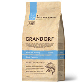 Grandorf White Fish & Turkey Karma sucha dla kota z rybą i indykiem 2 kg