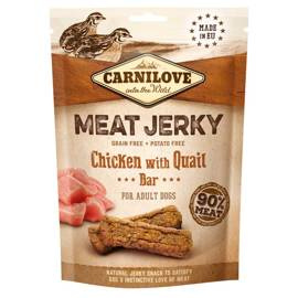 Carnilove Jerky Chicken with Quail Bar Przysmak mięsny dla psa Kurczak z przepiórką 100 g