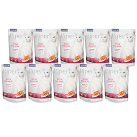 Mokra karma dla kotów Piper Animals z łososiem zestaw 10 x 100 g