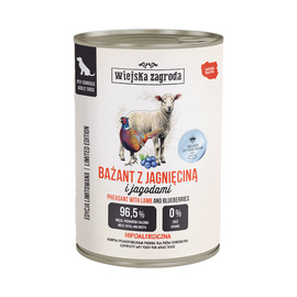 Wiejska Zagroda Karma mokra dla psa Bażant z jagnięciną 380 g