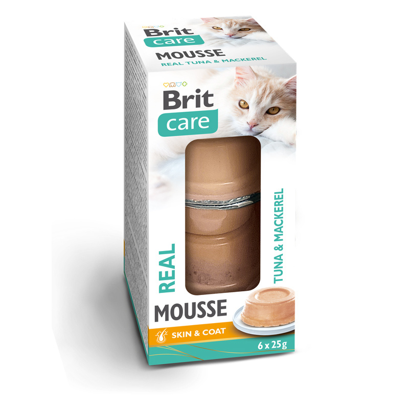 Brit Care Cat Real Meat mokra karma dla kota z tuńczykiem i makrelą 6 x 25 g