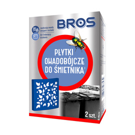 Bros płytki owadobójcze do pojemników na śmieci 2 szt