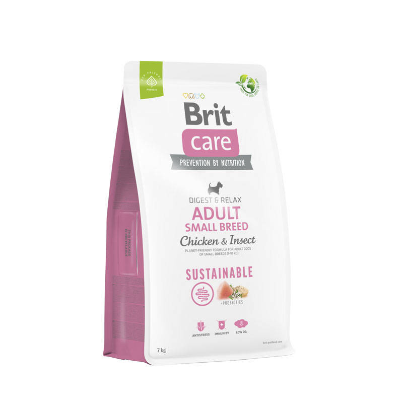 Brit Care Sustainable Adult Small Chicken Insect Karma sucha dla psów małych ras 7 kg