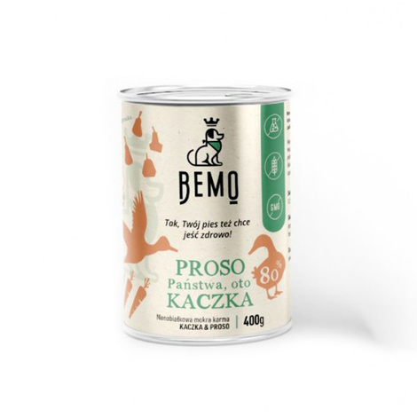 Bemo Monobiałkowa mokra karma dla psów z kaczką PROSO Państwa, oto KACZKA! 400 g