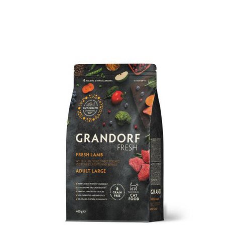 Grandorf Cat Fresh Lamb Adult Large Karma sucha dla kotów dużych ras Jagnięcina 400 g