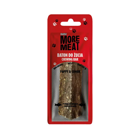 Buba More Meat Baton do żucia dla psa o smaku pstrąga 12 cm