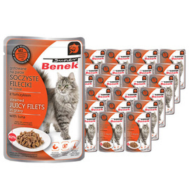 Super Benek Fileciki dla kota w sosie z tuńczykiem zestaw 24 x 85 g