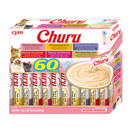 Inaba Churu Przysmak dla kota z tuńczykiem pakiet 60 x 14 g