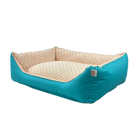 Pupilarni Kanapa legowisko dla psów rozmiar S kremowo-turkusowy