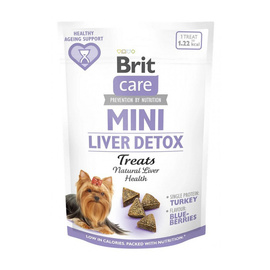 Brit Care mini Treats Liver Detox Przysmaki dla psa małej rasy na wątrobę 50 g
